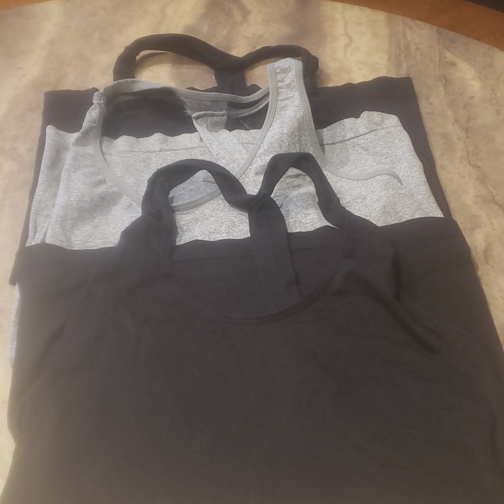 T back nylon tanks pack of 3